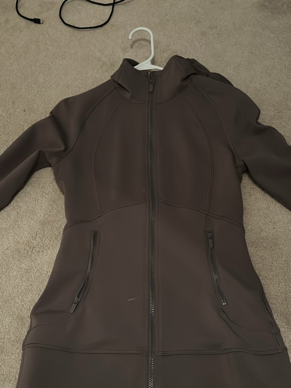 lululemon athletica Women's Chocolate Brown Full-Zip Hooded Jacket
